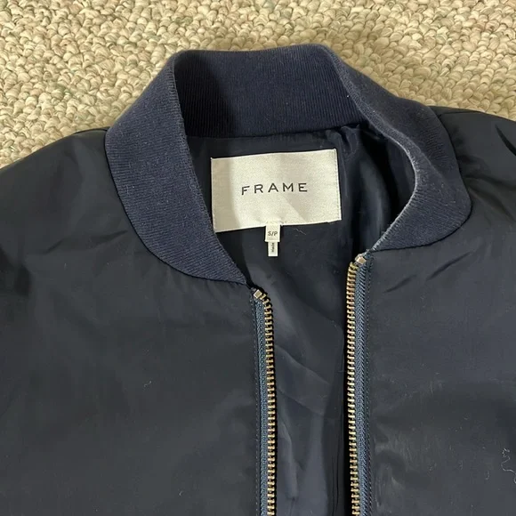 FRAME navy blue jacket - Picture 3 of 11